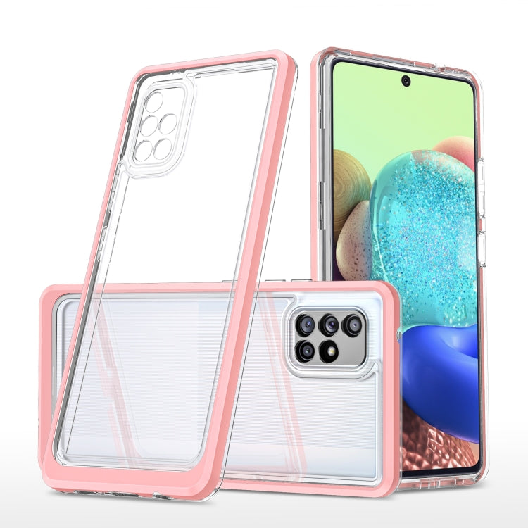 For Samsung Galaxy A71 5G Clear Acrylic+PC+TPU Shockproof Phone Case