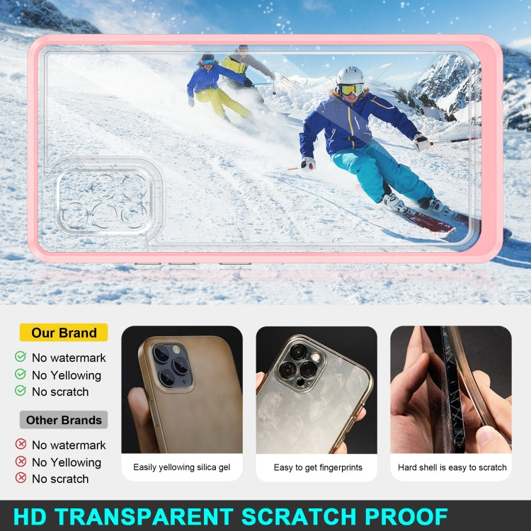 For Samsung Galaxy A71 5G Clear Acrylic+PC+TPU Shockproof Phone Case