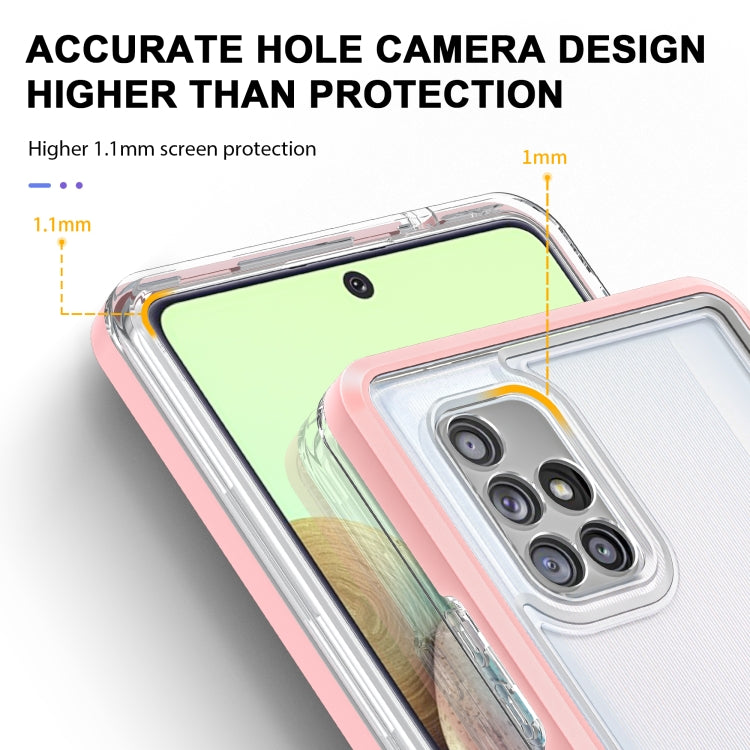 For Samsung Galaxy A71 5G Clear Acrylic+PC+TPU Shockproof Phone Case