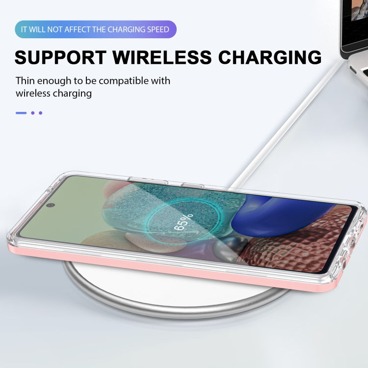 For Samsung Galaxy A71 5G Clear Acrylic+PC+TPU Shockproof Phone Case