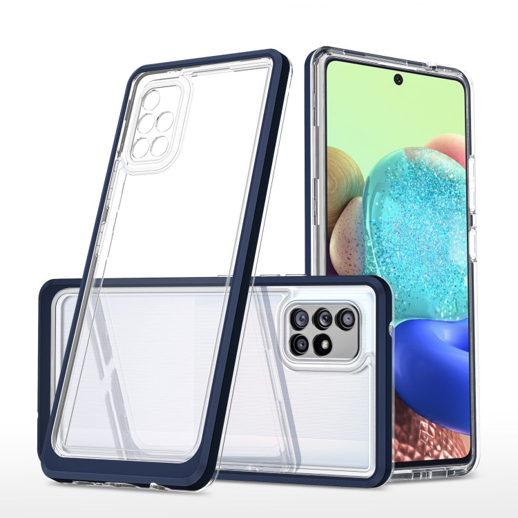 For Samsung Galaxy A71 5G Clear Acrylic+PC+TPU Shockproof Phone Case