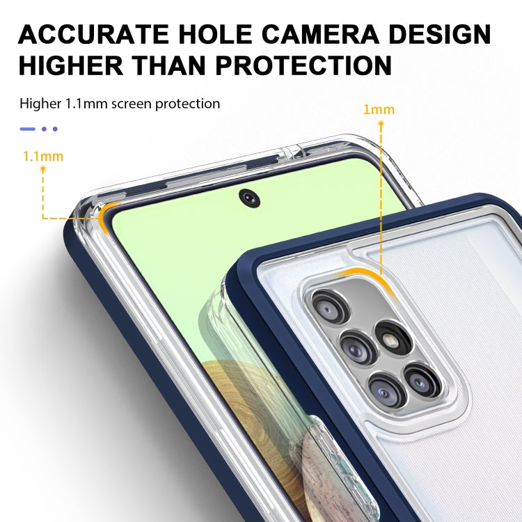 For Samsung Galaxy A71 5G Clear Acrylic+PC+TPU Shockproof Phone Case