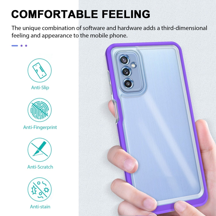 For Samsung Galaxy M52 Clear Acrylic+PC+TPU Shockproof Phone Case