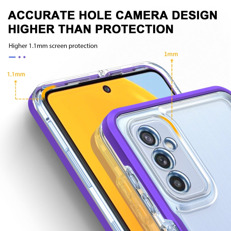 For Samsung Galaxy M52 Clear Acrylic+PC+TPU Shockproof Phone Case