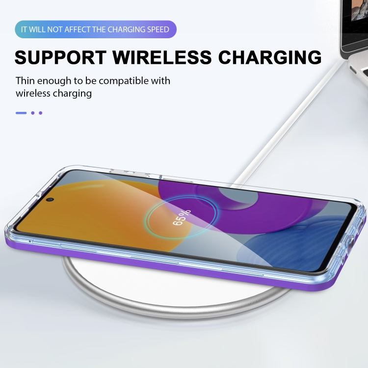 For Samsung Galaxy M52 Clear Acrylic+PC+TPU Shockproof Phone Case