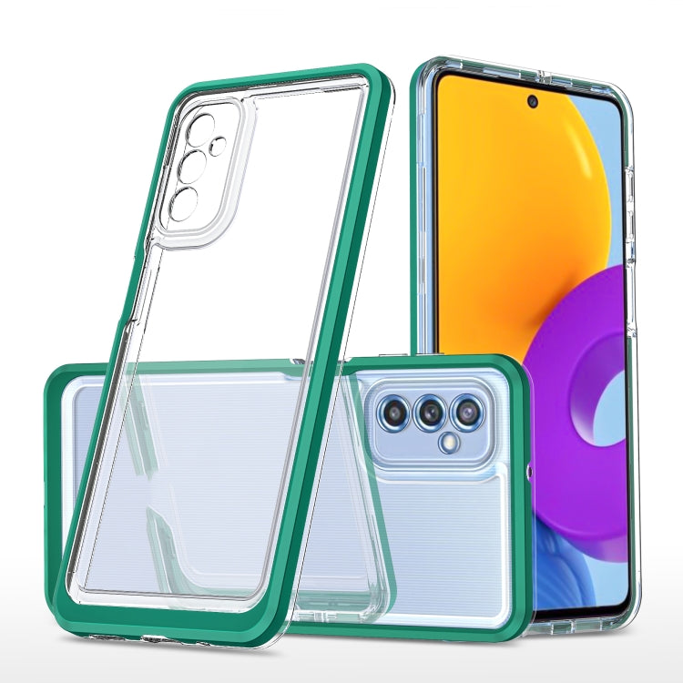 For Samsung Galaxy M52 Clear Acrylic+PC+TPU Shockproof Phone Case
