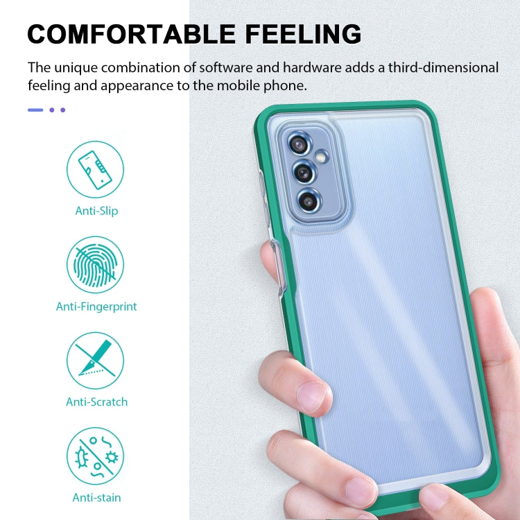 For Samsung Galaxy M52 Clear Acrylic+PC+TPU Shockproof Phone Case