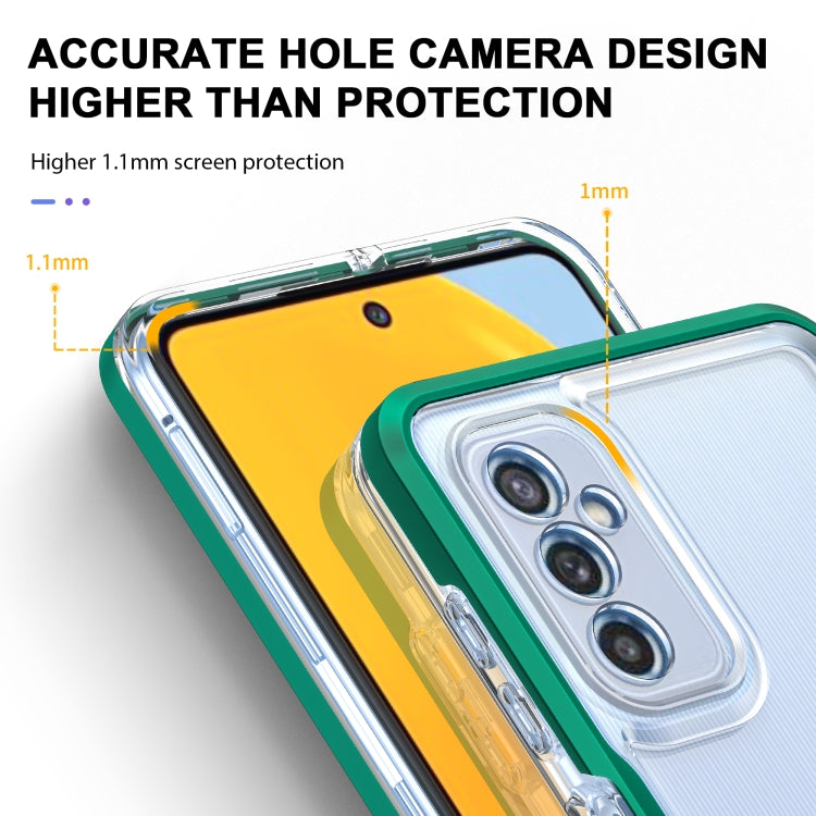For Samsung Galaxy M52 Clear Acrylic+PC+TPU Shockproof Phone Case