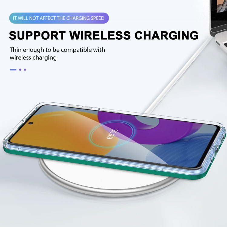 For Samsung Galaxy M52 Clear Acrylic+PC+TPU Shockproof Phone Case
