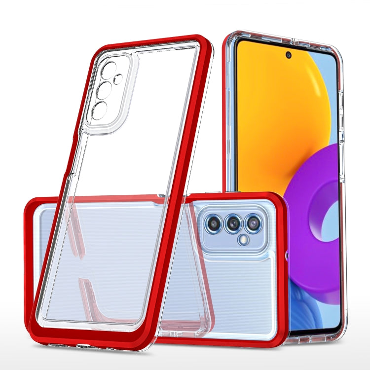 For Samsung Galaxy M52 Clear Acrylic+PC+TPU Shockproof Phone Case