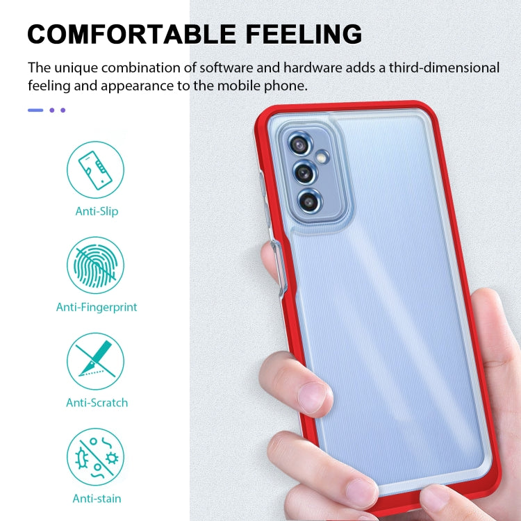 For Samsung Galaxy M52 Clear Acrylic+PC+TPU Shockproof Phone Case