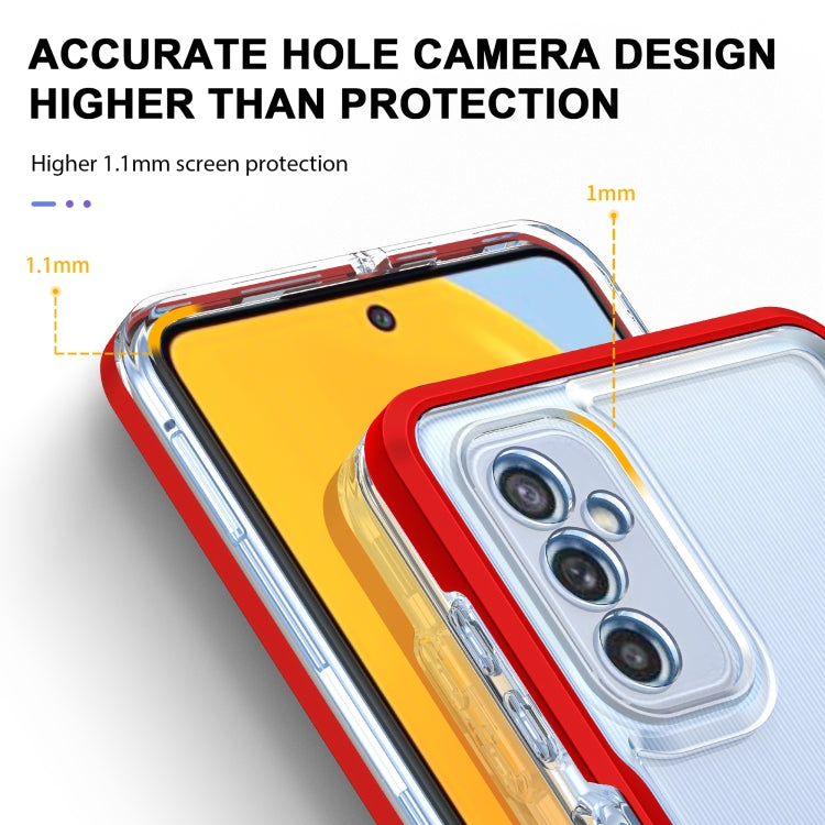 For Samsung Galaxy M52 Clear Acrylic+PC+TPU Shockproof Phone Case