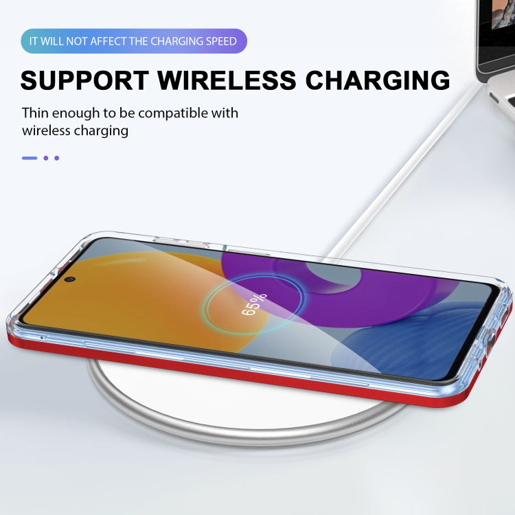 For Samsung Galaxy M52 Clear Acrylic+PC+TPU Shockproof Phone Case