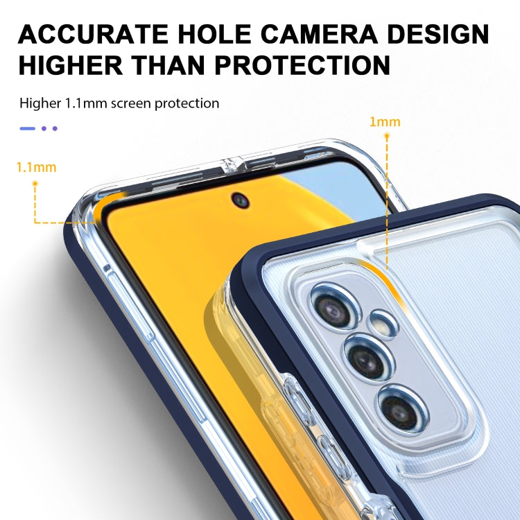 For Samsung Galaxy M52 Clear Acrylic+PC+TPU Shockproof Phone Case