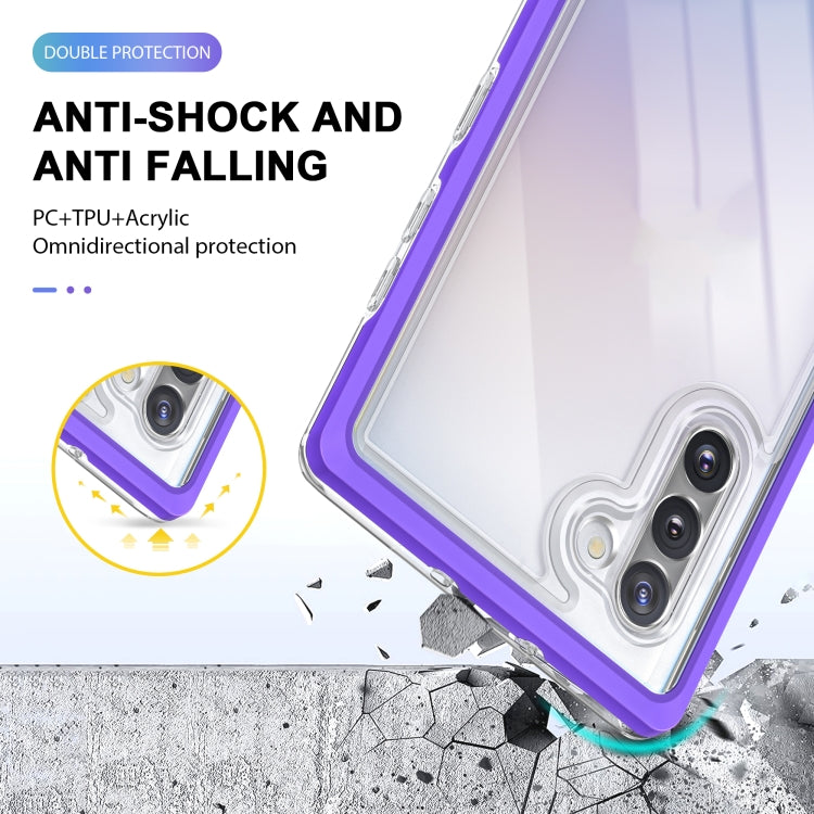 For Samsung Galaxy Note10 Clear Acrylic+PC+TPU Shockproof Phone Case