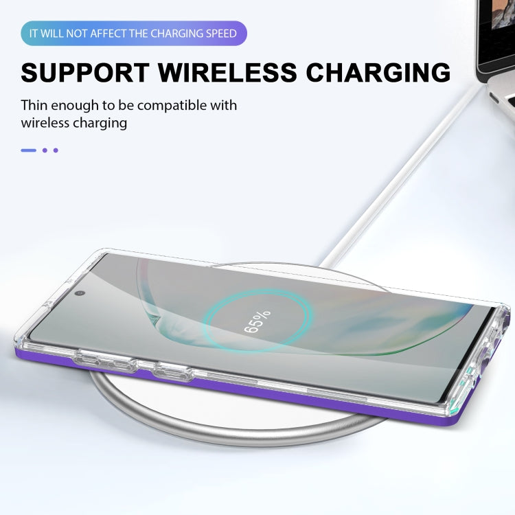 For Samsung Galaxy Note10 Clear Acrylic+PC+TPU Shockproof Phone Case