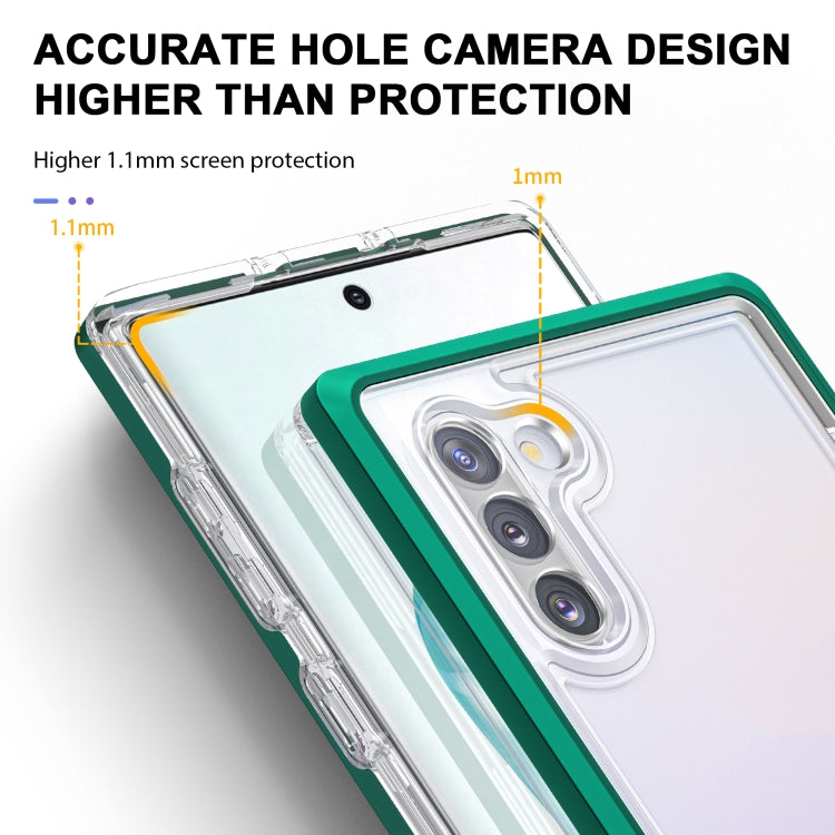 For Samsung Galaxy Note10 Clear Acrylic+PC+TPU Shockproof Phone Case