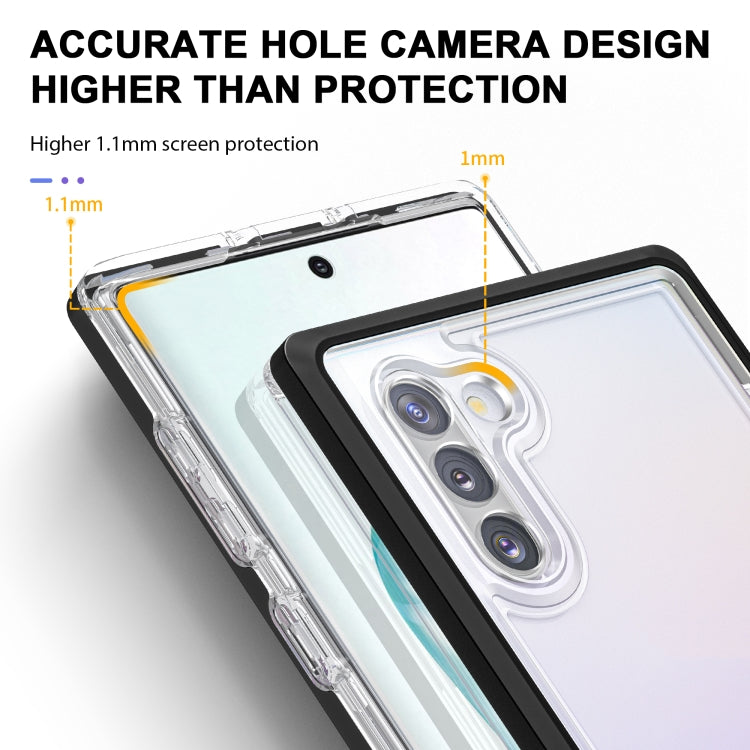 For Samsung Galaxy Note10 Clear Acrylic+PC+TPU Shockproof Phone Case