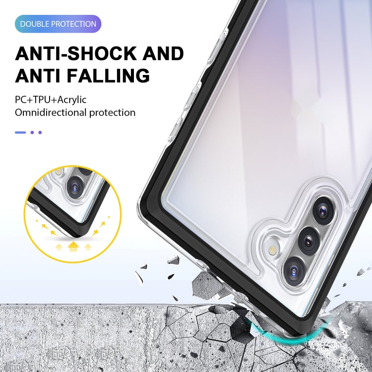 For Samsung Galaxy Note10 Clear Acrylic+PC+TPU Shockproof Phone Case