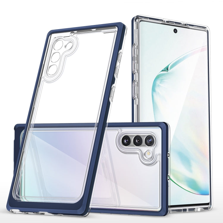 For Samsung Galaxy Note10 Clear Acrylic+PC+TPU Shockproof Phone Case