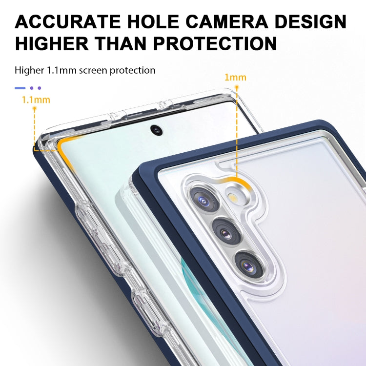 For Samsung Galaxy Note10 Clear Acrylic+PC+TPU Shockproof Phone Case