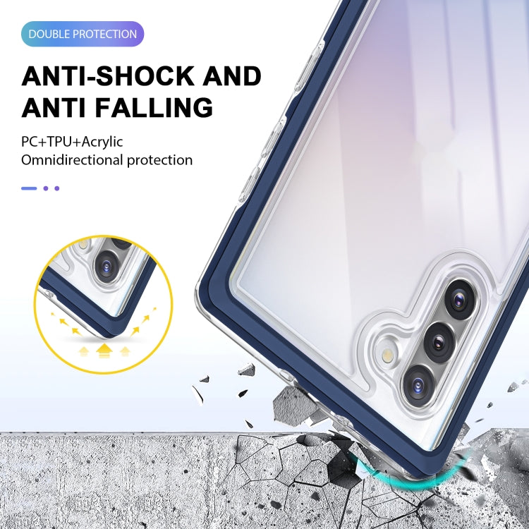 For Samsung Galaxy Note10 Clear Acrylic+PC+TPU Shockproof Phone Case