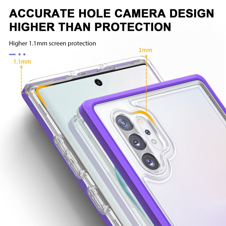 For Samsung Galaxy Note10+ Clear Acrylic+PC+TPU Shockproof Phone Case