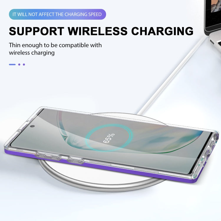 For Samsung Galaxy Note10+ Clear Acrylic+PC+TPU Shockproof Phone Case