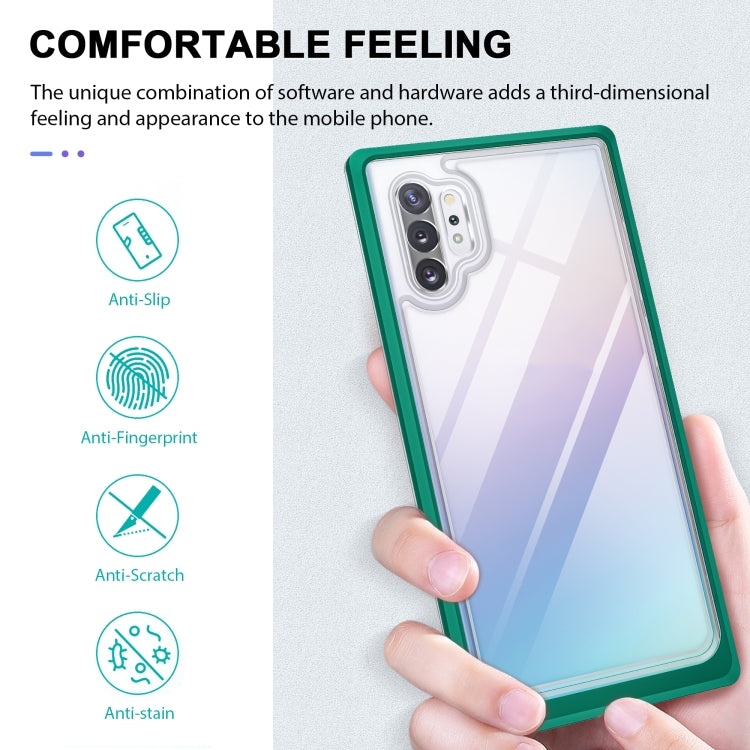 For Samsung Galaxy Note10+ Clear Acrylic+PC+TPU Shockproof Phone Case