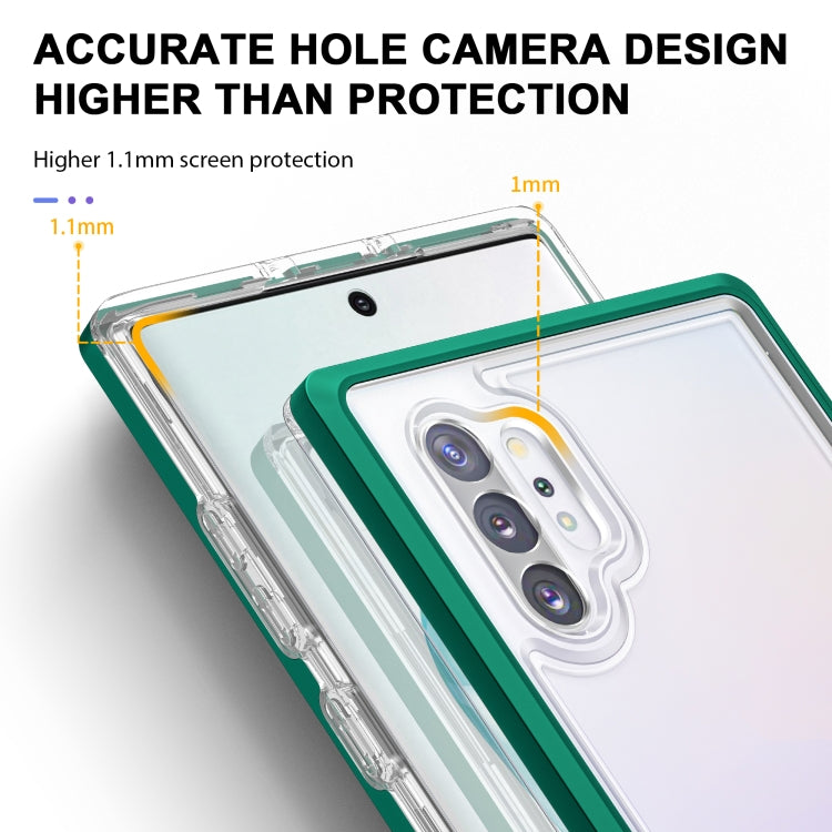 For Samsung Galaxy Note10+ Clear Acrylic+PC+TPU Shockproof Phone Case