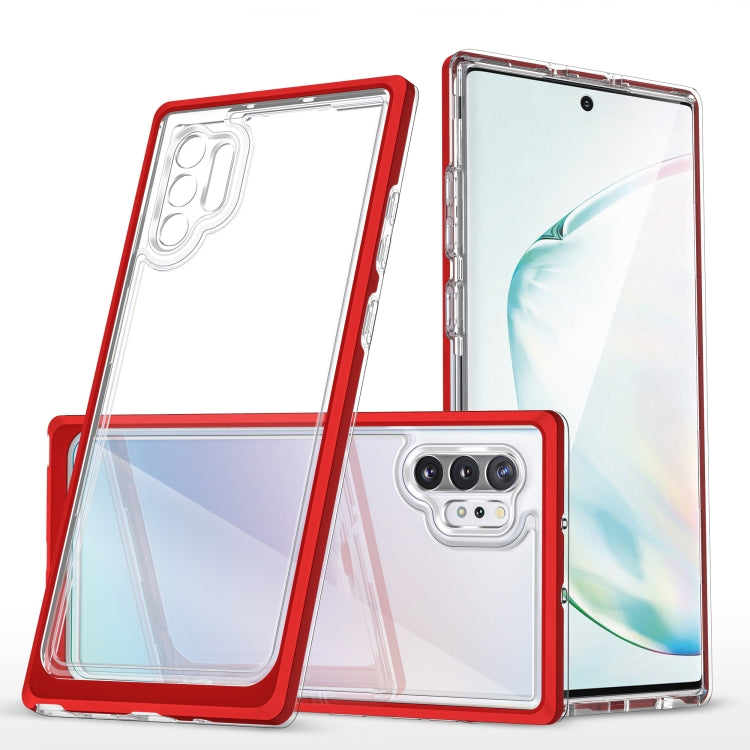 For Samsung Galaxy Note10+ Clear Acrylic+PC+TPU Shockproof Phone Case