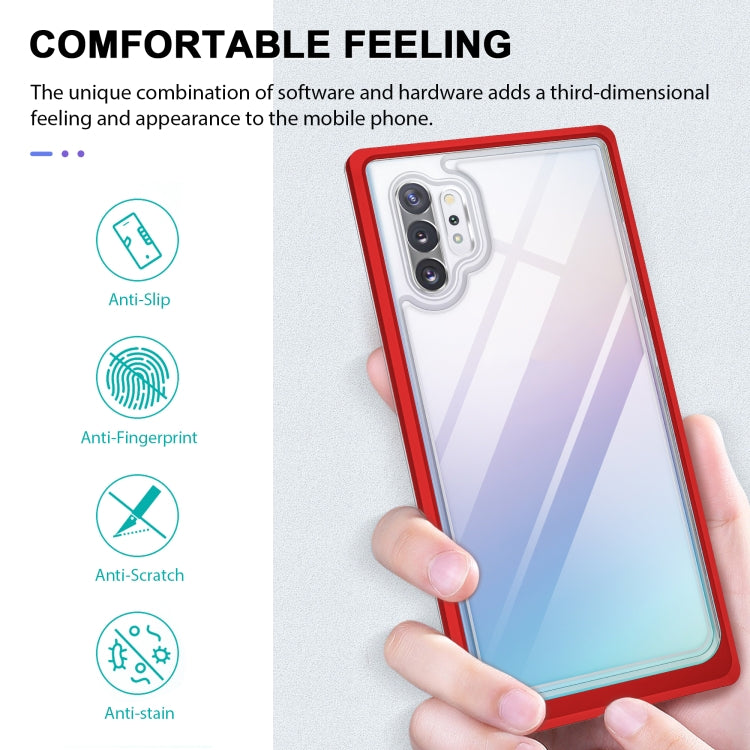 For Samsung Galaxy Note10+ Clear Acrylic+PC+TPU Shockproof Phone Case