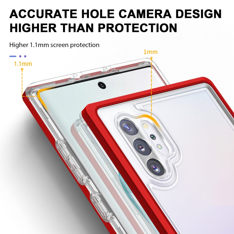 For Samsung Galaxy Note10+ Clear Acrylic+PC+TPU Shockproof Phone Case