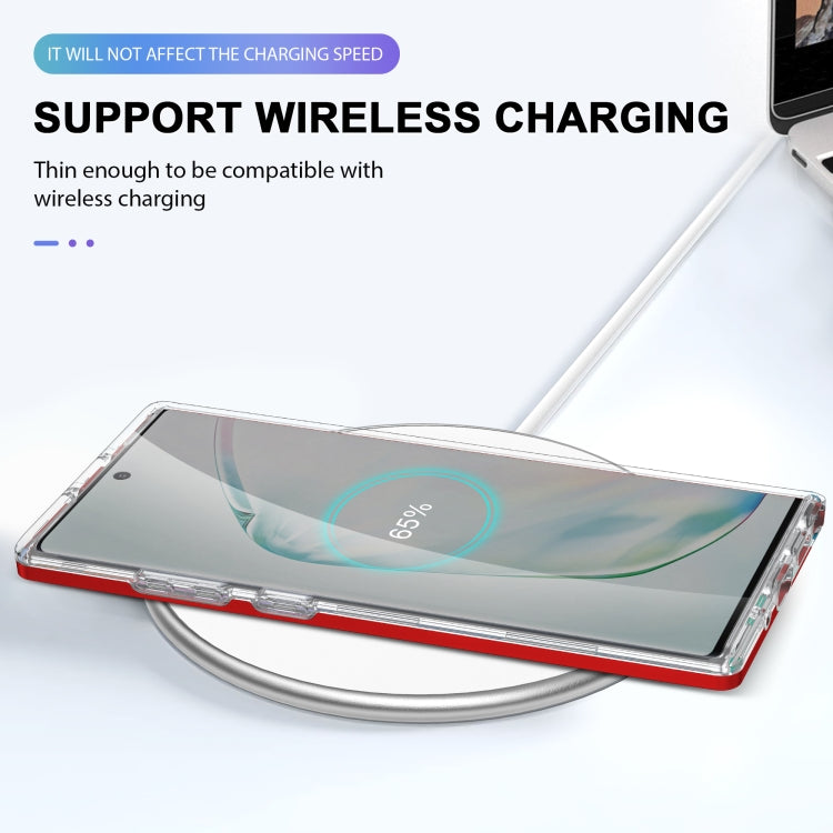 For Samsung Galaxy Note10+ Clear Acrylic+PC+TPU Shockproof Phone Case