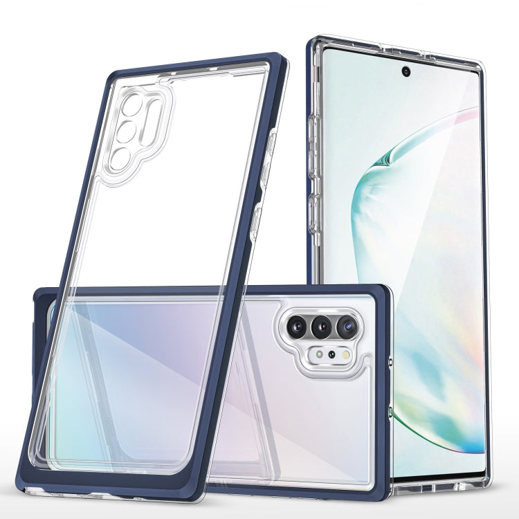 For Samsung Galaxy Note10+ Clear Acrylic+PC+TPU Shockproof Phone Case