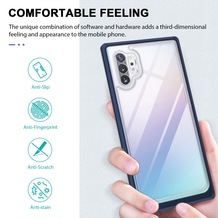 For Samsung Galaxy Note10+ Clear Acrylic+PC+TPU Shockproof Phone Case