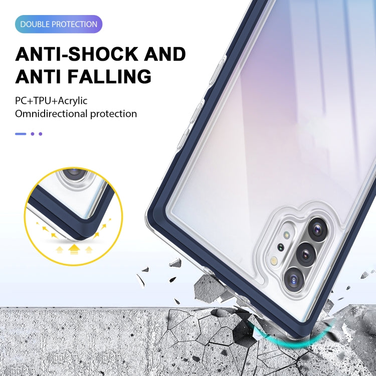 For Samsung Galaxy Note10+ Clear Acrylic+PC+TPU Shockproof Phone Case