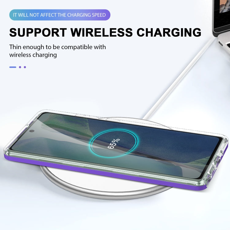 For Samsung Galaxy Note20 Clear Acrylic+PC+TPU Shockproof Phone Case