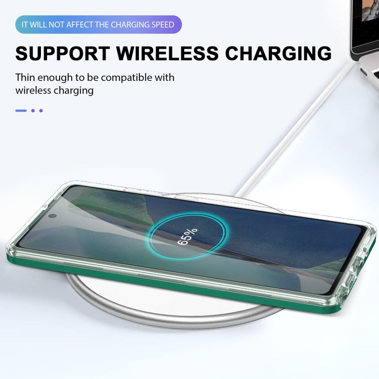 For Samsung Galaxy Note20 Clear Acrylic+PC+TPU Shockproof Phone Case