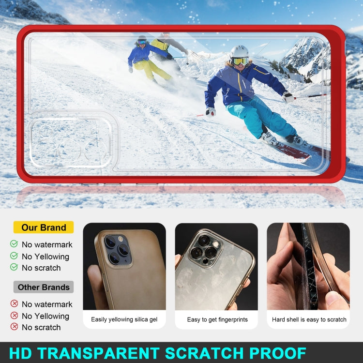 For Samsung Galaxy Note20 Clear Acrylic+PC+TPU Shockproof Phone Case