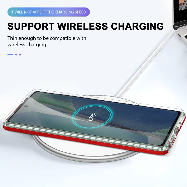 For Samsung Galaxy Note20 Clear Acrylic+PC+TPU Shockproof Phone Case