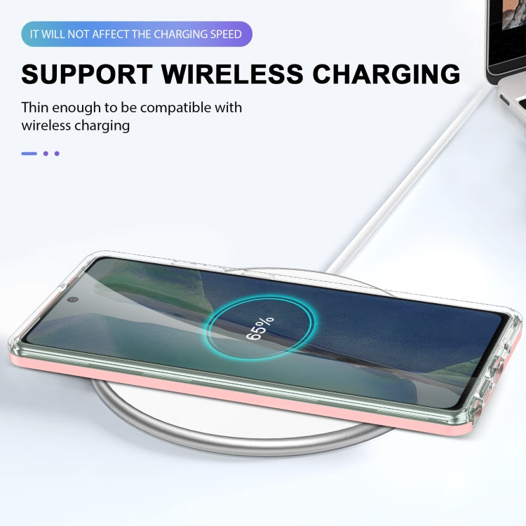 For Samsung Galaxy Note20 Clear Acrylic+PC+TPU Shockproof Phone Case