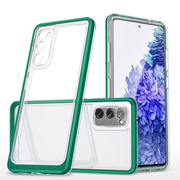 For Samsung Galaxy S20 FE Clear Acrylic+PC+TPU Shockproof Phone Case