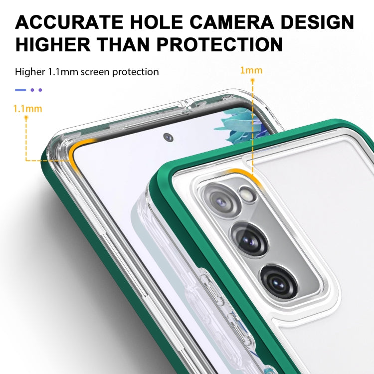 For Samsung Galaxy S20 FE Clear Acrylic+PC+TPU Shockproof Phone Case