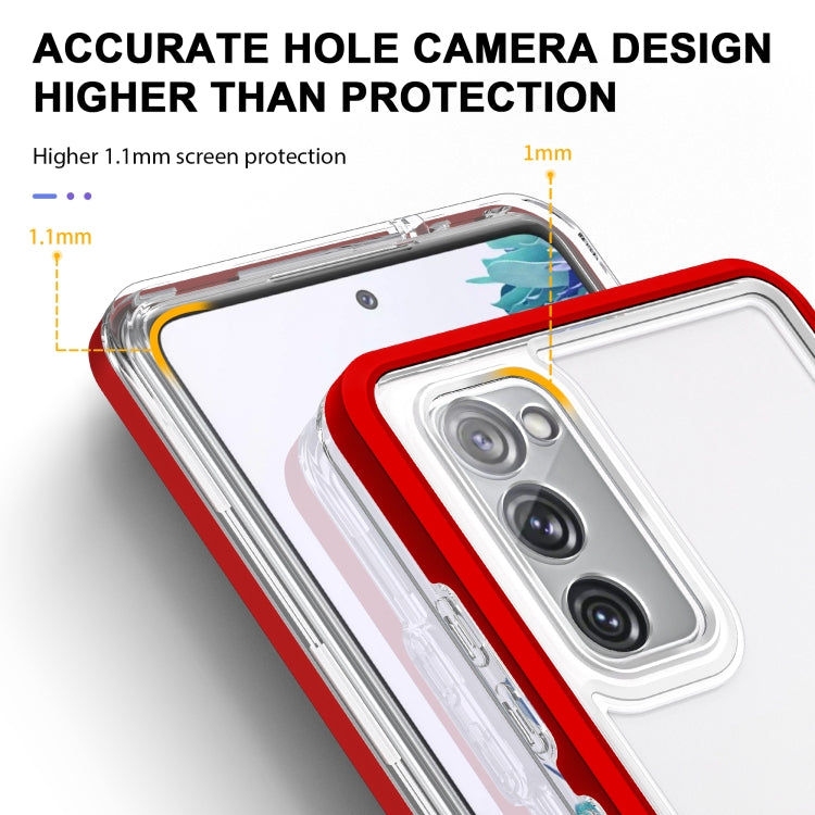 For Samsung Galaxy S20 FE Clear Acrylic+PC+TPU Shockproof Phone Case