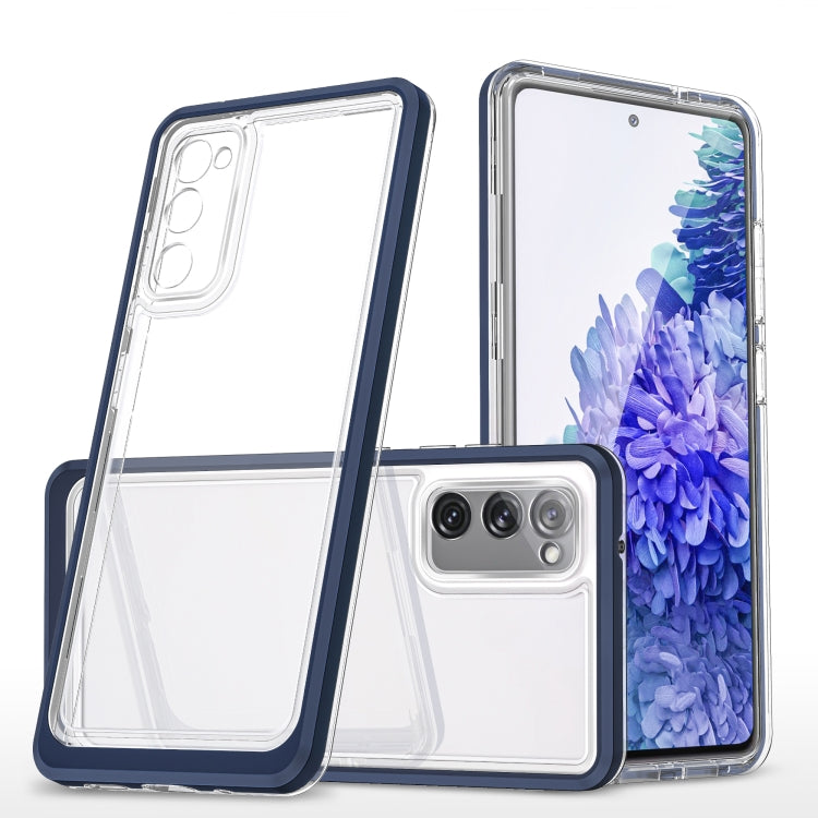 For Samsung Galaxy S20 FE Clear Acrylic+PC+TPU Shockproof Phone Case