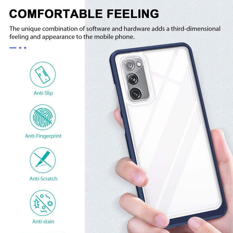 For Samsung Galaxy S20 FE Clear Acrylic+PC+TPU Shockproof Phone Case