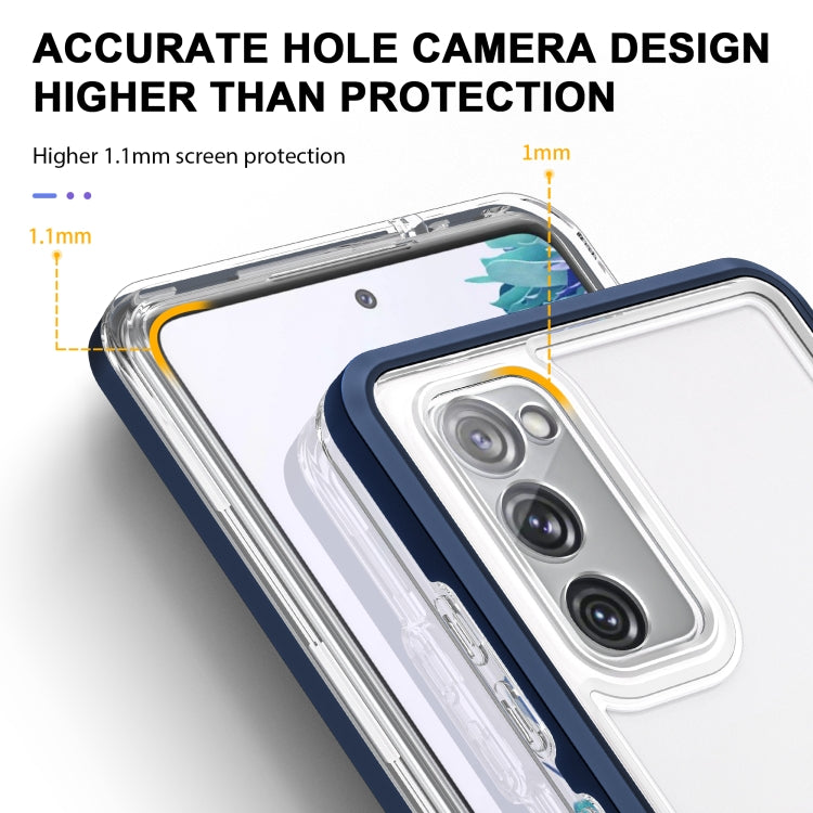For Samsung Galaxy S20 FE Clear Acrylic+PC+TPU Shockproof Phone Case