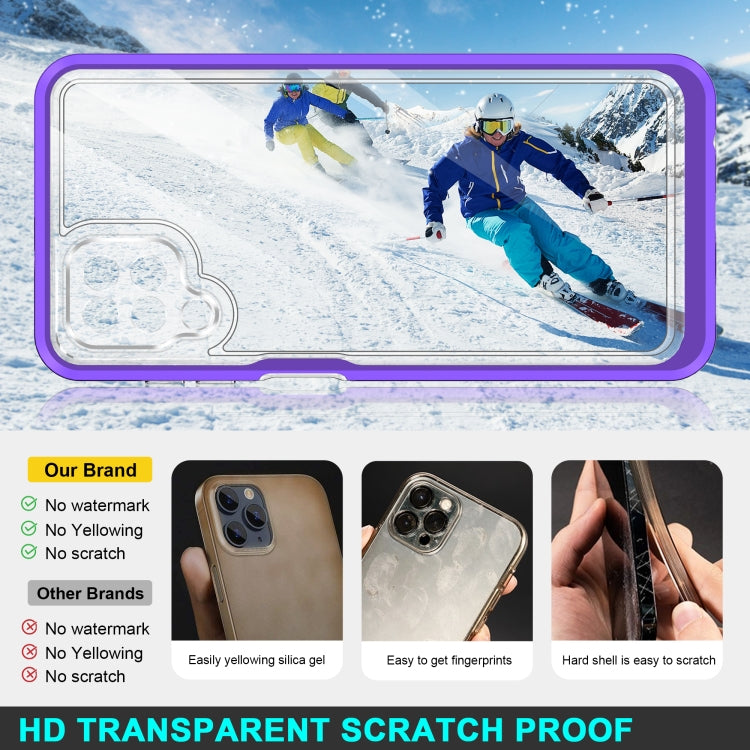 For Samsung Galaxy A12 5G Clear Acrylic+PC+TPU Shockproof Phone Case