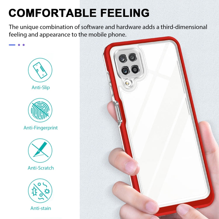 For Samsung Galaxy A12 5G Clear Acrylic+PC+TPU Shockproof Phone Case